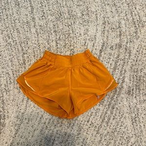 orange lululemon shorts!